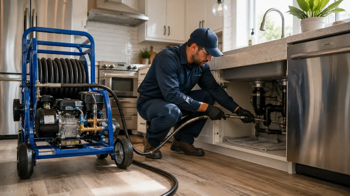 Kitchen Drain Hydro Jetting in Citrus Heights
