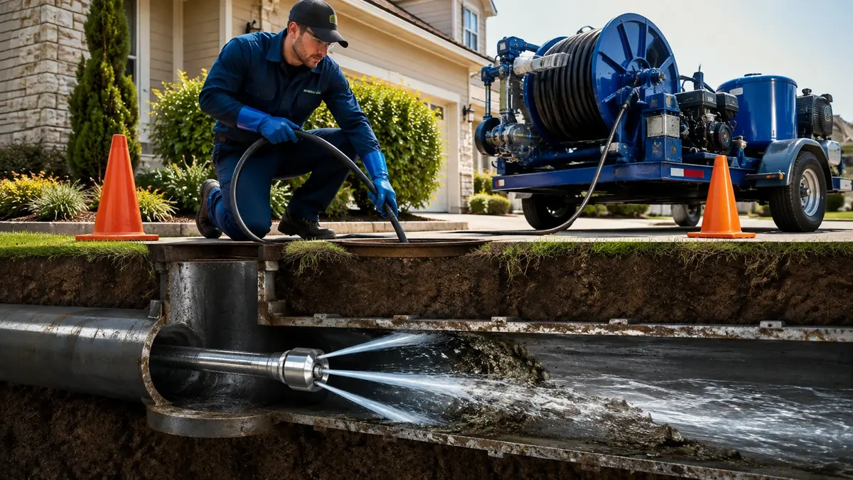 Main Sewer Line Hydro Jet Cleaning in Citrus Heights