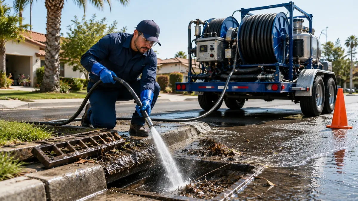 Storm Drain Hydro Jet Cleaning in Citrus Heights