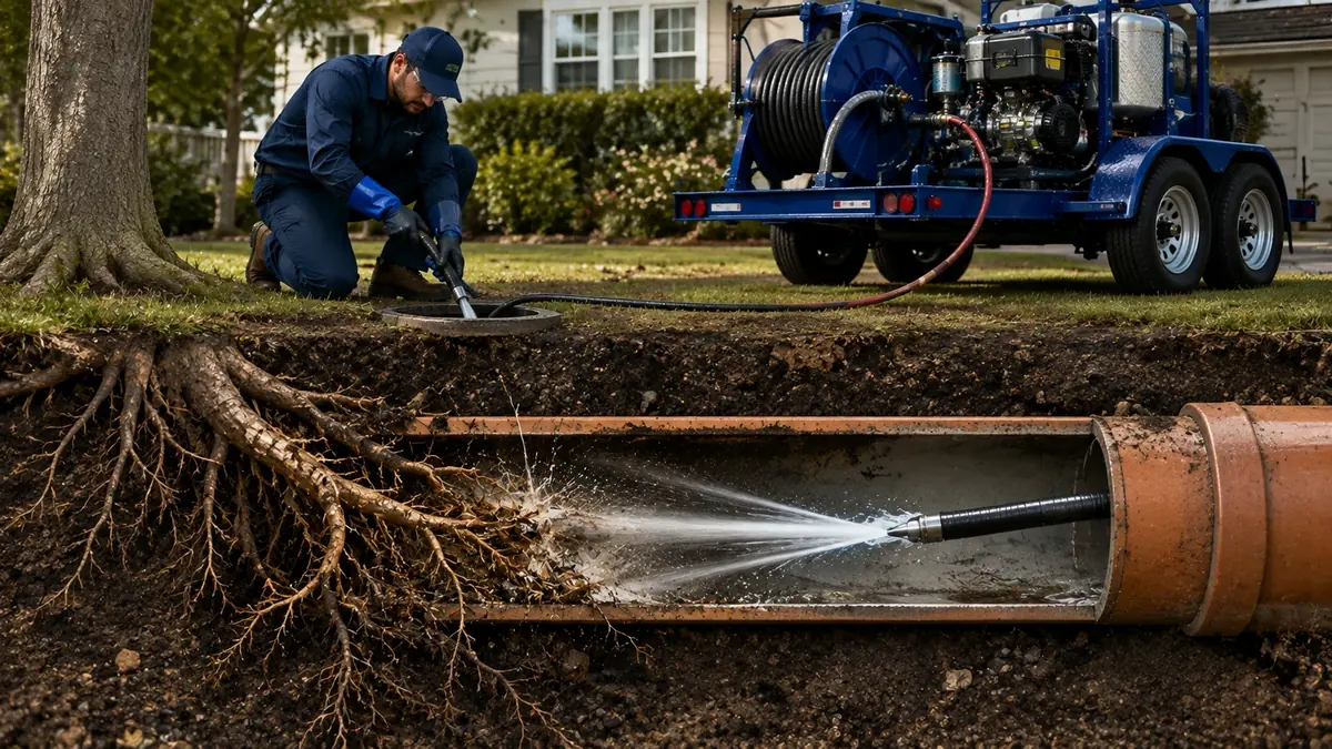 Tree Root Removal with Hydro Jetting in Citrus Heights